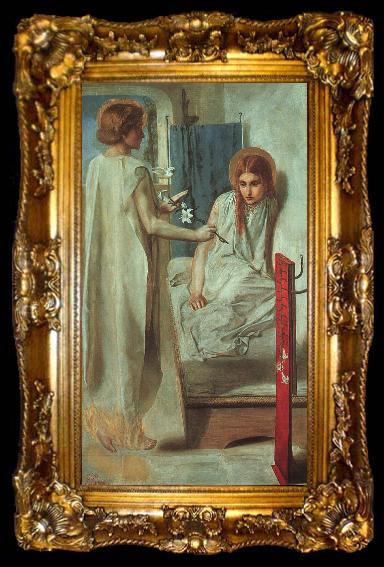 framed  Dante Gabriel Rossetti Ecce Ancilla Domini, ta009-2